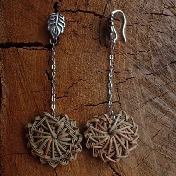 boucles d’oreilles argent sterling et pin laricio